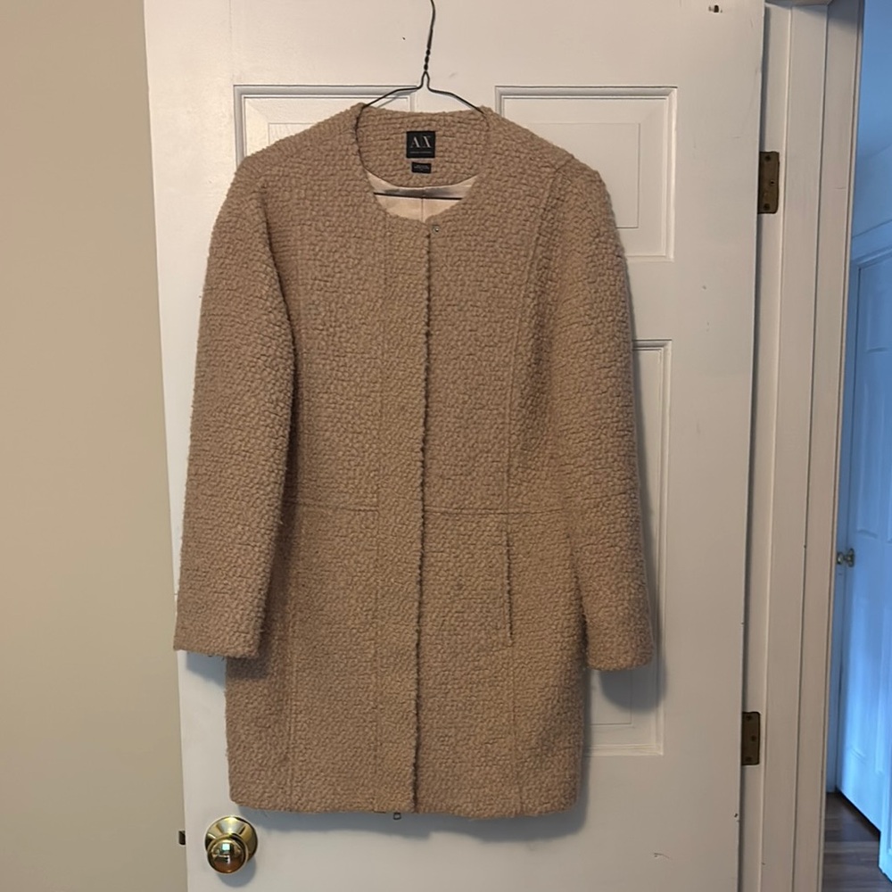 A/X Armani Exchange Tan Boucle Jacket